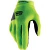 100% Ridecamp Women's Bike Gloves - Black/fluo Yellow