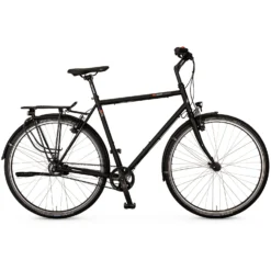 Vsf Fahrradmanufaktur T-300 Alfine - Men City Bike With Belt Drive - 2023 - Ebony Matt