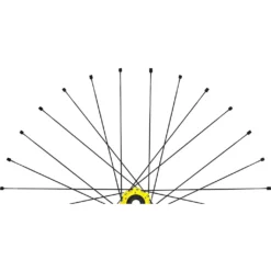 Mavic Spokes 278.5mm For Deemax Ultimate 2015/Deemax DH 2016 Rear Wheels - Drive Side (16 Pieces) - V2380601 - Black