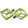KCNC Pedia Platform Pedals - Titanium Axle - Yellow-green