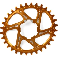 Hope Oval Spiderless Retainer Narrow-Wide Chainring For Hope Cranks - Orange