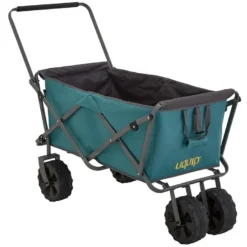 Uquip Buddy Foldable Beach Cart - Petrol/grey