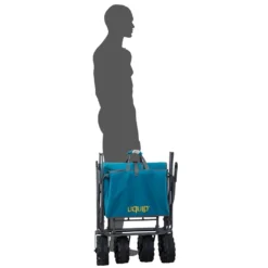 Uquip Buddy Foldable Beach Cart - Petrol/grey -Bike Sale Shop 274786 08 d 550715