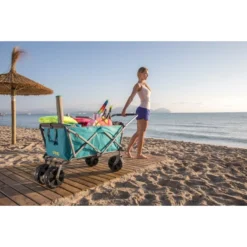 Uquip Buddy Foldable Beach Cart - Petrol/grey -Bike Sale Shop 274786 09 d 550716