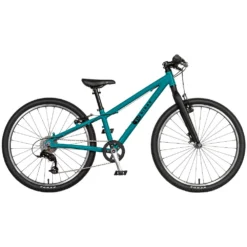 KUbikes 24S MTB 8-Speed Kids Bike - Turquoise Glitter