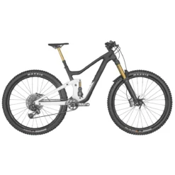 SCOTT RANSOM 900 Tuned - 29" Carbon Mountainbike - 2022 - Gloss White / Matt Raw Carbon / Rainbow Silver