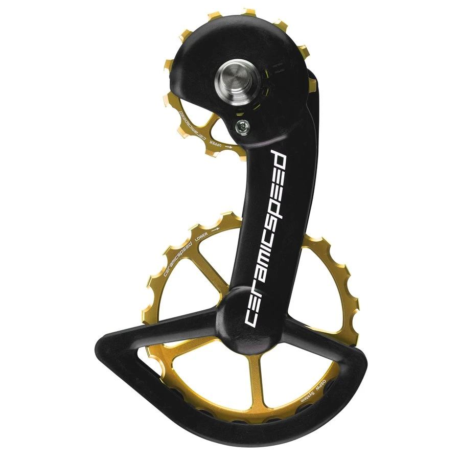 CeramicSpeed OSPW Derailleur Pulley System - For Shimano R9100/R8000 (11s) | 13/19 Teeth - Gold 1 CeramicSpeed OSPW Derailleur Pulley System - For Shimano R9100/R8000 (11s) | 13/19 Teeth - Gold