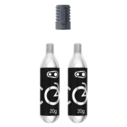 Crankbrothers CO2 Threaded Cartridges With Klic Adapter - 2x20g