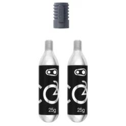 Crankbrothers CO2 Threaded Cartridges With Klic Adapter - 2x25g
