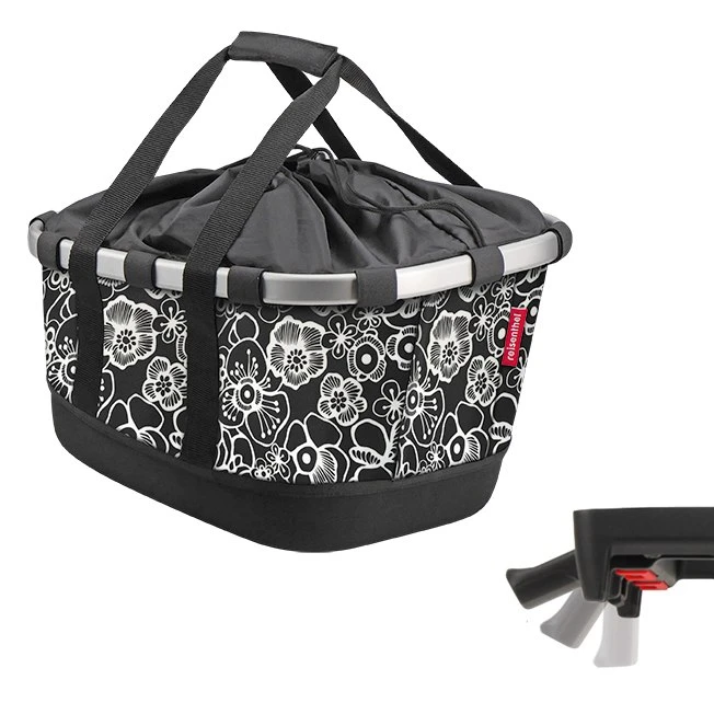 KLICKfix Bikebasket GT UniKlip 0304U - Fleur Black 1 KLICKfix Bikebasket GT UniKlip 0304U - Fleur Black