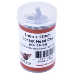 Wheels Manufacturing Socket Head Cap Screws - M5x12mm - 50 Pieces