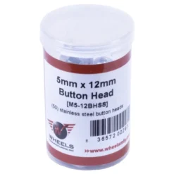Wheels Manufacturing Button Head Cap Screws - M5x12mm - 50 Pieces