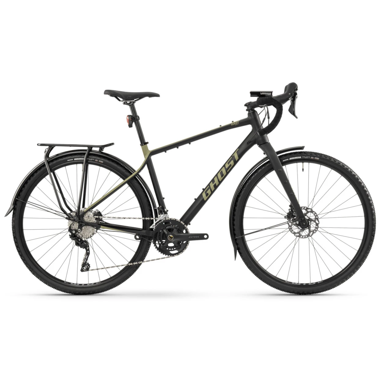 Ghost ASKET Essential EQ - Gravel Bike - 2023 - Matt Black / Light Kaki 1 Ghost ASKET Essential EQ - Gravel Bike - 2023 - Matt Black / Light Kaki