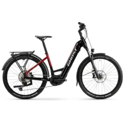 Ghost E-TERU Pro EQ Low - 27.5" Electric Trekking Bike - 2023 - Black / Pearl Deep Red