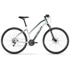 Ghost SQUARE CROSS Mid - Women Cross Bike - 2023 - Light Grey / Dark Grey Matt