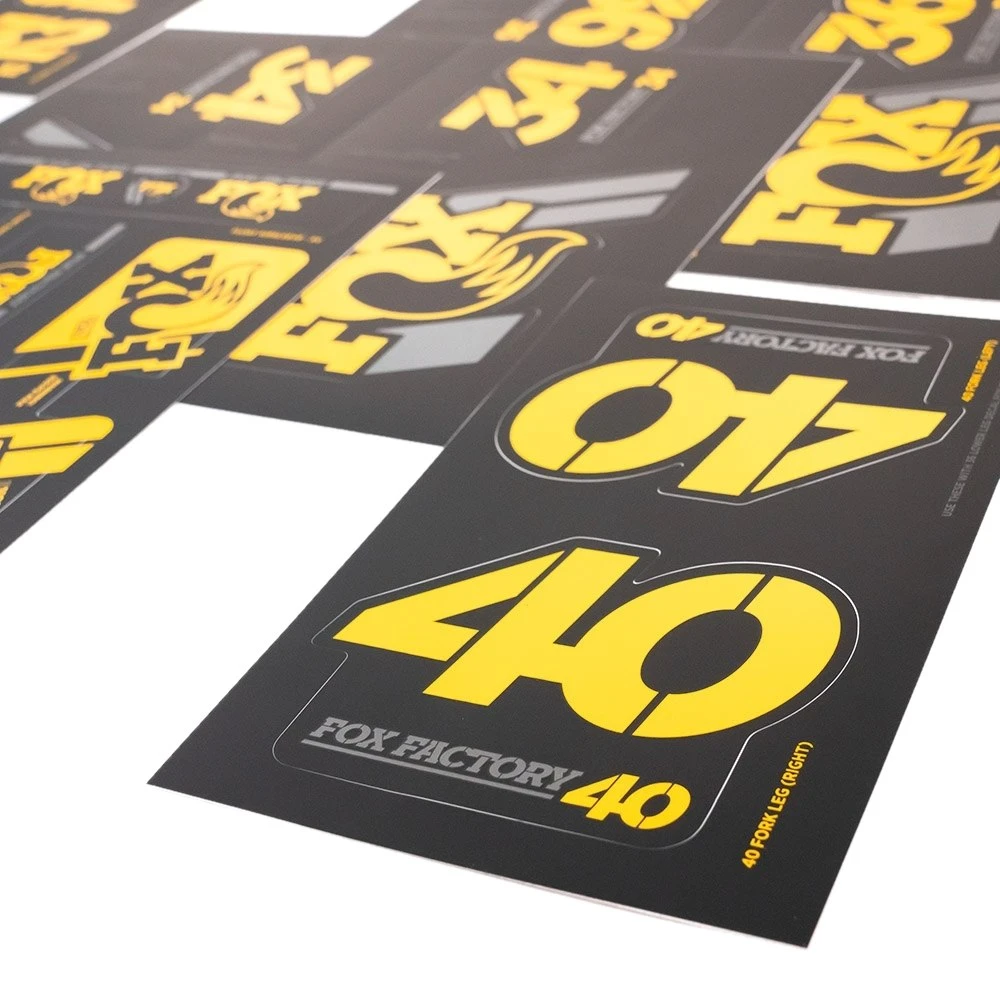 FOX Decal Kit 2019 AM Heritage For Suspension Fork And Rear Shock - Yellow 3 FOX Decal Kit 2019 AM Heritage For Suspension Fork And Rear Shock - Yellow - Image 3