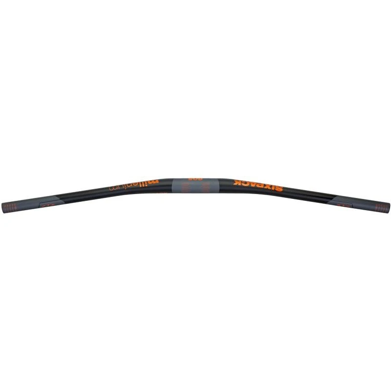 Sixpack Millenium805 31.8mm Riser Carbon Handlebar - Black / Orange 2 Sixpack Millenium805 31.8mm Riser Carbon Handlebar - Black / Orange - Image 2