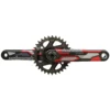 Truvativ Descendant CoLab Troy Lee Designs DH 1x Carbon Crankset - Direct Mount 32 Teeth - DUB73 - 165mm - Black-red