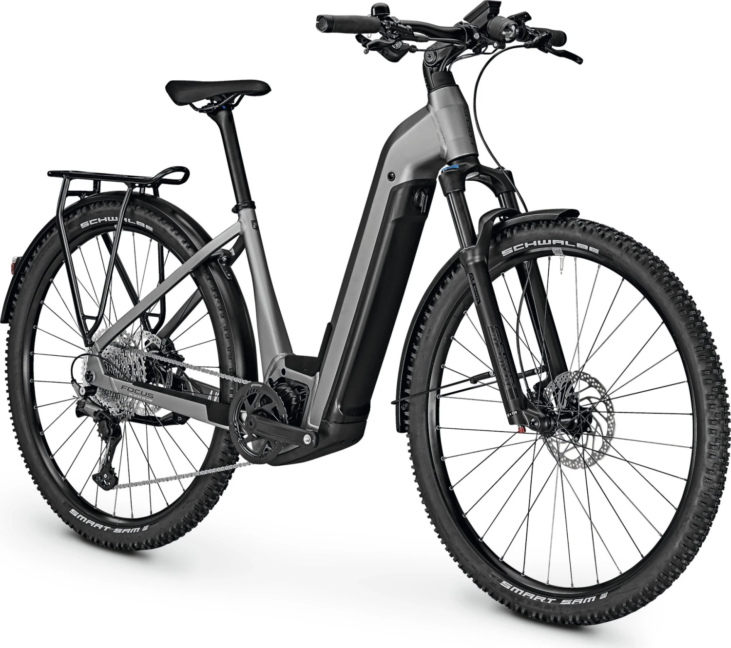 FOCUS AVENTURA² 6.8 Wave - 29" Easy Entry Electric Trekking Bike - 2023 - Toronto Grey 3 FOCUS AVENTURA² 6.8 Wave - 29" Easy Entry Electric Trekking Bike - 2023 - Toronto Grey - Image 3