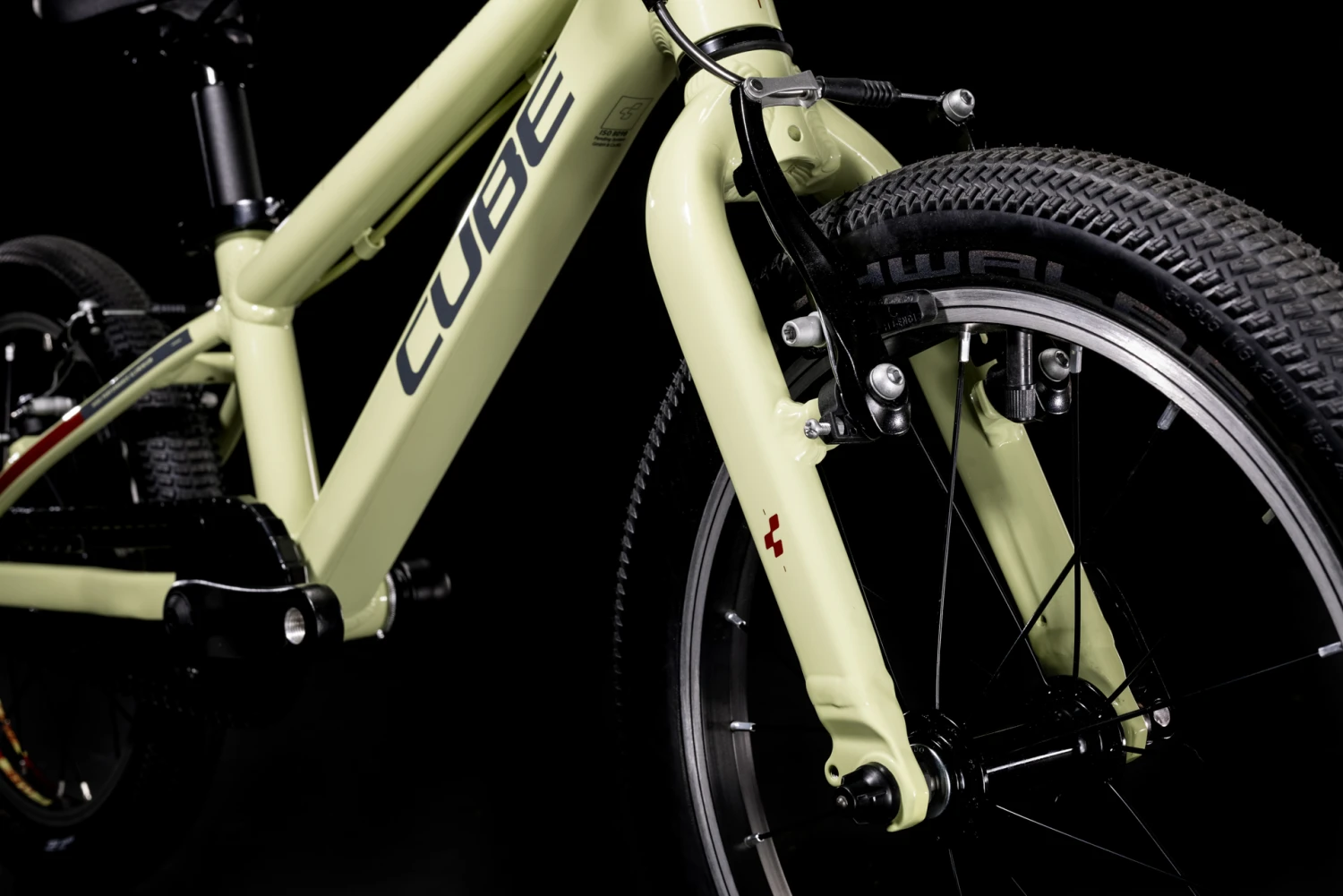 CUBE CUBIE 160 - 16" Children's Bike - 2023 - Green / Red 4 CUBE CUBIE 160 - 16" Children's Bike - 2023 - Green / Red - Image 4