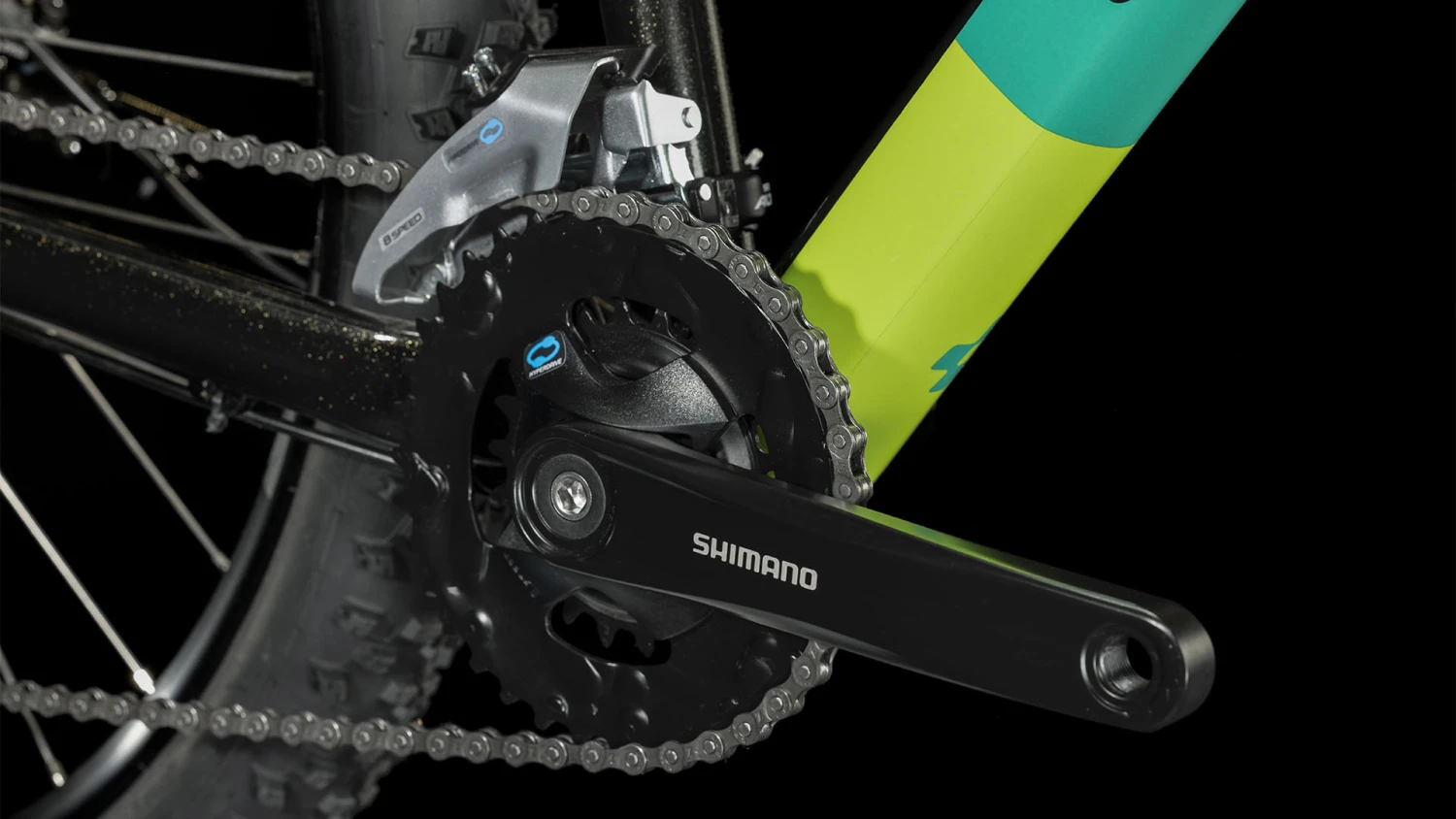 CUBE ACID 260 Disc - 26" Children's Bike - 2023 - Black / Green 7 CUBE ACID 260 Disc - 26" Children's Bike - 2023 - Black / Green - Image 7