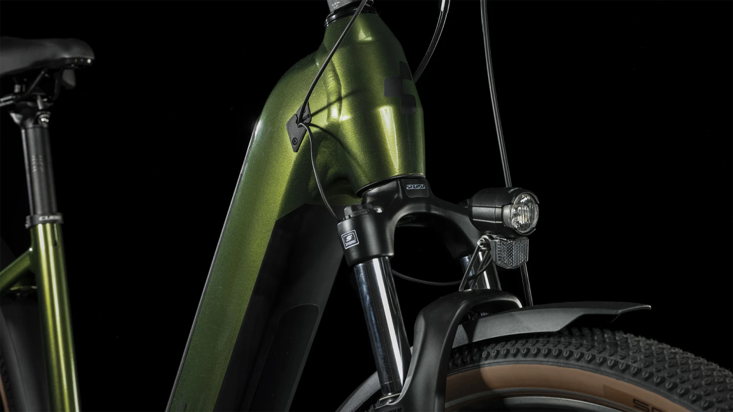 CUBE NURIDE HYBRID Pro 750 Allroad - Easy Entry Electric Bike - 2023 - Shinymoss / Black 6 CUBE NURIDE HYBRID Pro 750 Allroad - Easy Entry Electric Bike - 2023 - Shinymoss / Black - Image 6