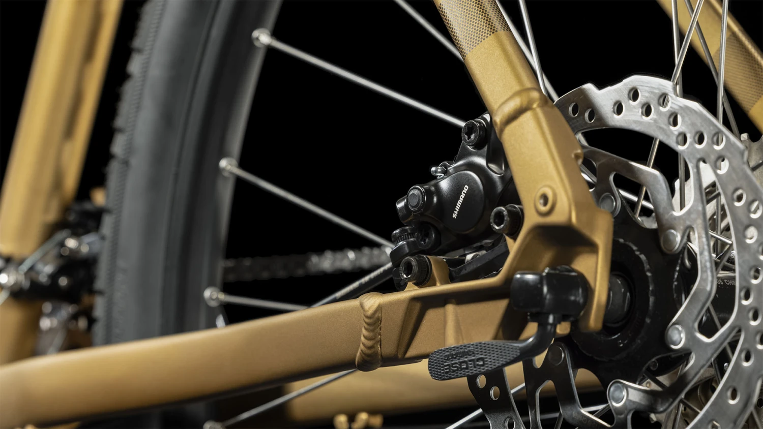 CUBE NATURE Pro - Cross Bike - 2023 - Gold / Black A00 8 CUBE NATURE Pro - Cross Bike - 2023 - Gold / Black A00 - Image 8
