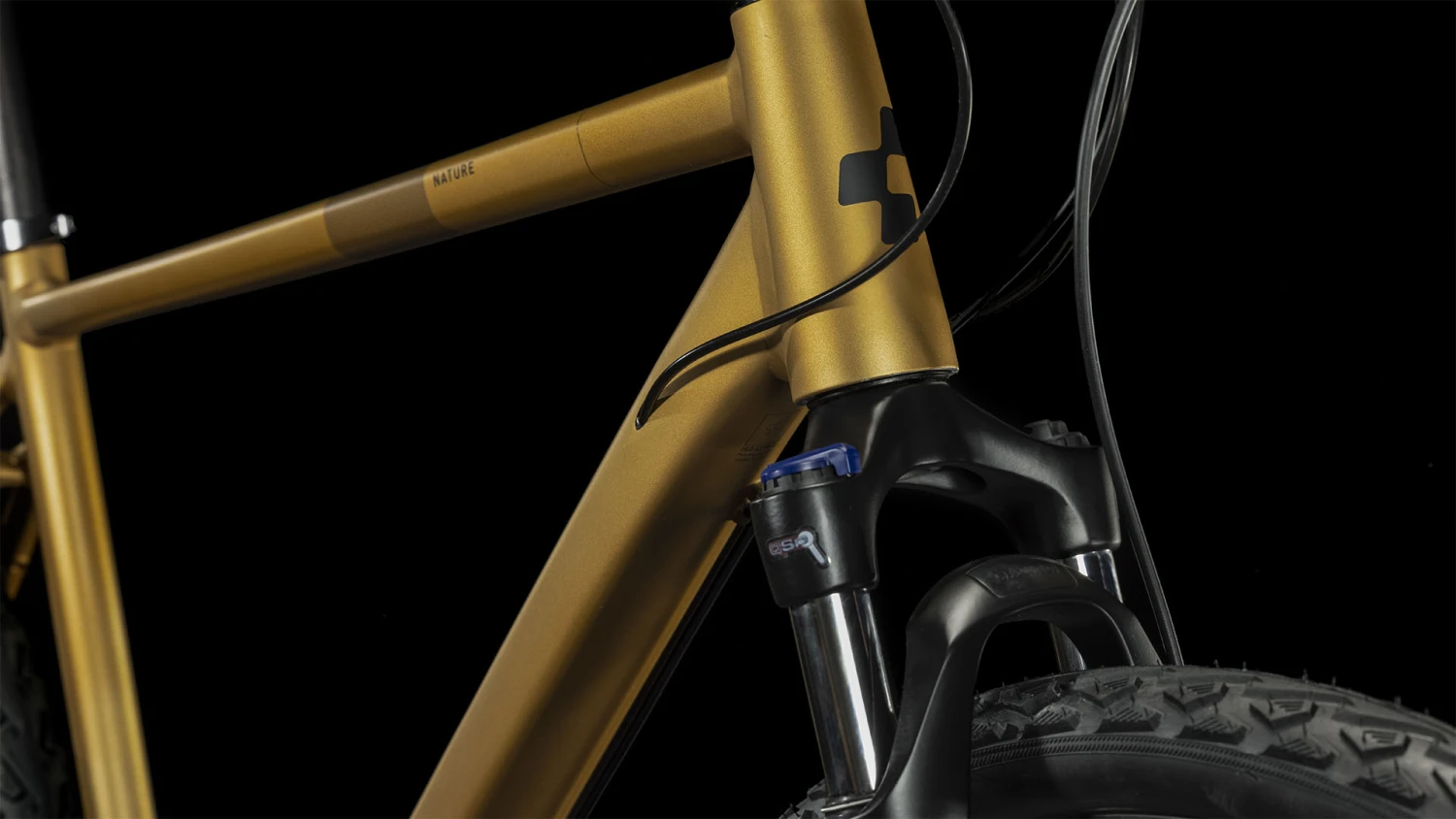 CUBE NATURE Pro - Cross Bike - 2023 - Gold / Black A00 4 CUBE NATURE Pro - Cross Bike - 2023 - Gold / Black A00 - Image 4