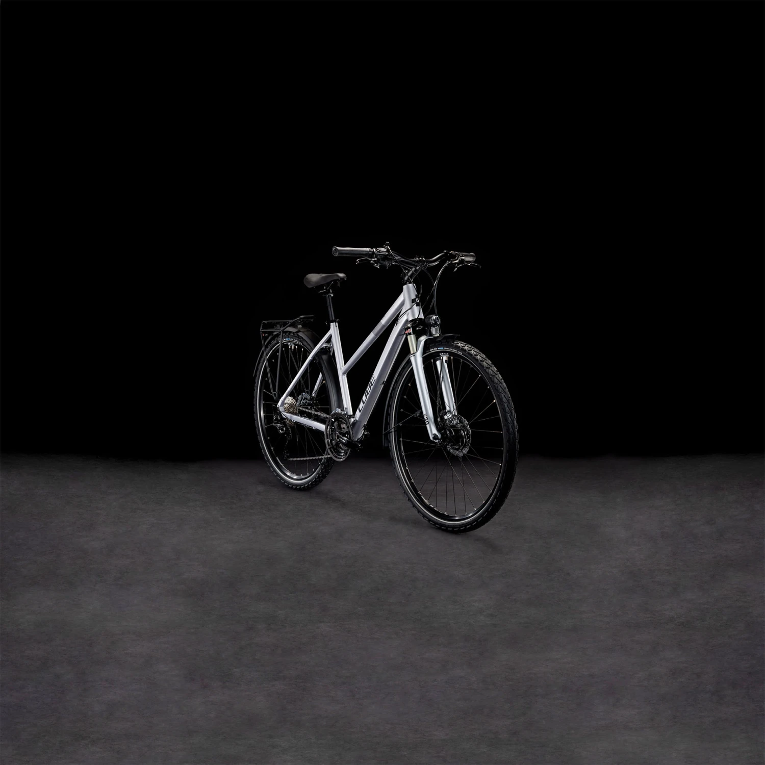 CUBE NATURE EXC Allroad - Women Cross Bike - 2023 - Polarsilver / Black A00 3 CUBE NATURE EXC Allroad - Women Cross Bike - 2023 - Polarsilver / Black A00 - Image 3