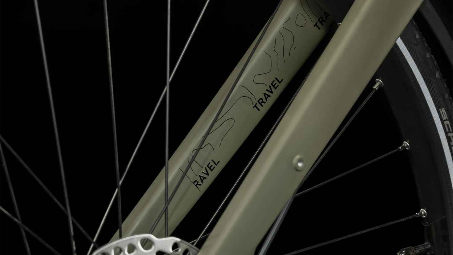 CUBE TRAVEL SLX - Touring Bike - 2023 - Olive / Black 9 CUBE TRAVEL SLX - Touring Bike - 2023 - Olive / Black - Image 9