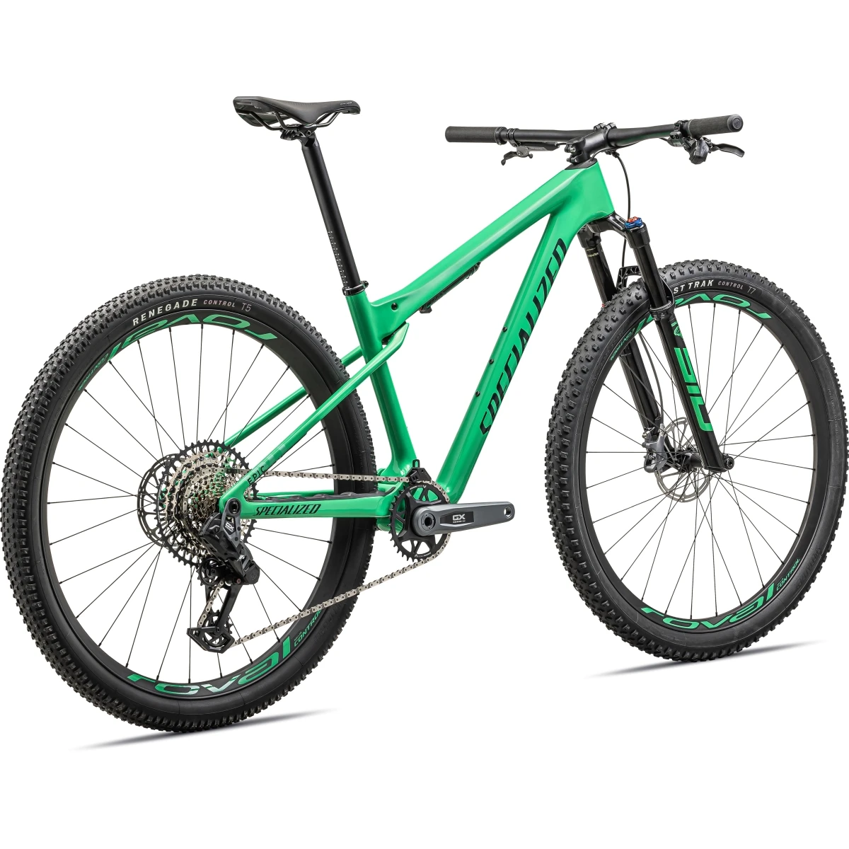 Specialized EPIC WORLD CUP EXPERT - 29" Carbon Mountain Bike - 2024 - Gloss Electric Green / Forest Green Pearl 4 Specialized EPIC WORLD CUP EXPERT - 29" Carbon Mountain Bike - 2024 - Gloss Electric Green / Forest Green Pearl - Image 4