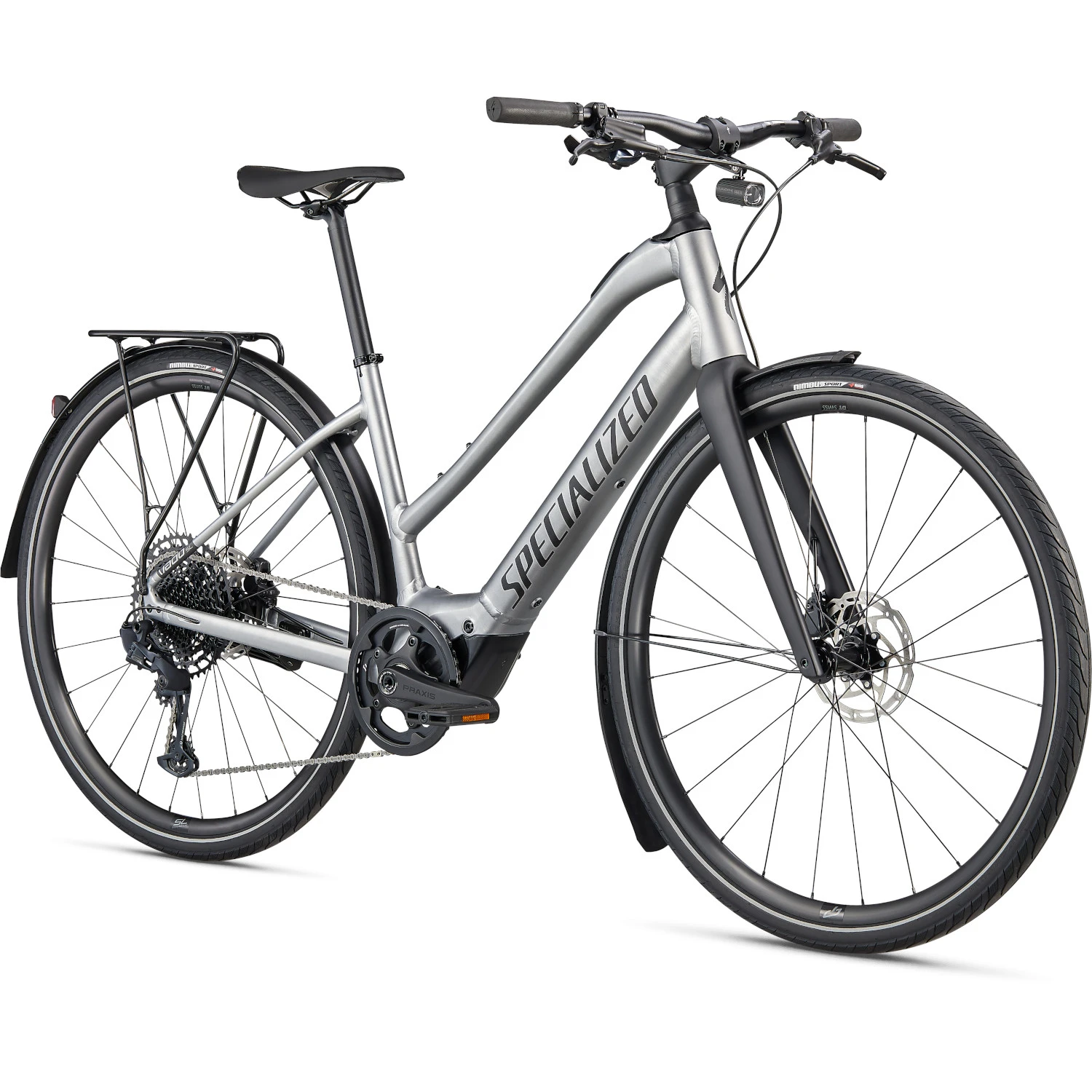 Specialized TURBO VADO SL 5.0 EQ - Step Through - City E-Bike - 2023 - Brushed Aluminum / Black Reflective 3 Specialized TURBO VADO SL 5.0 EQ - Step Through - City E-Bike - 2023 - Brushed Aluminum / Black Reflective - Image 3