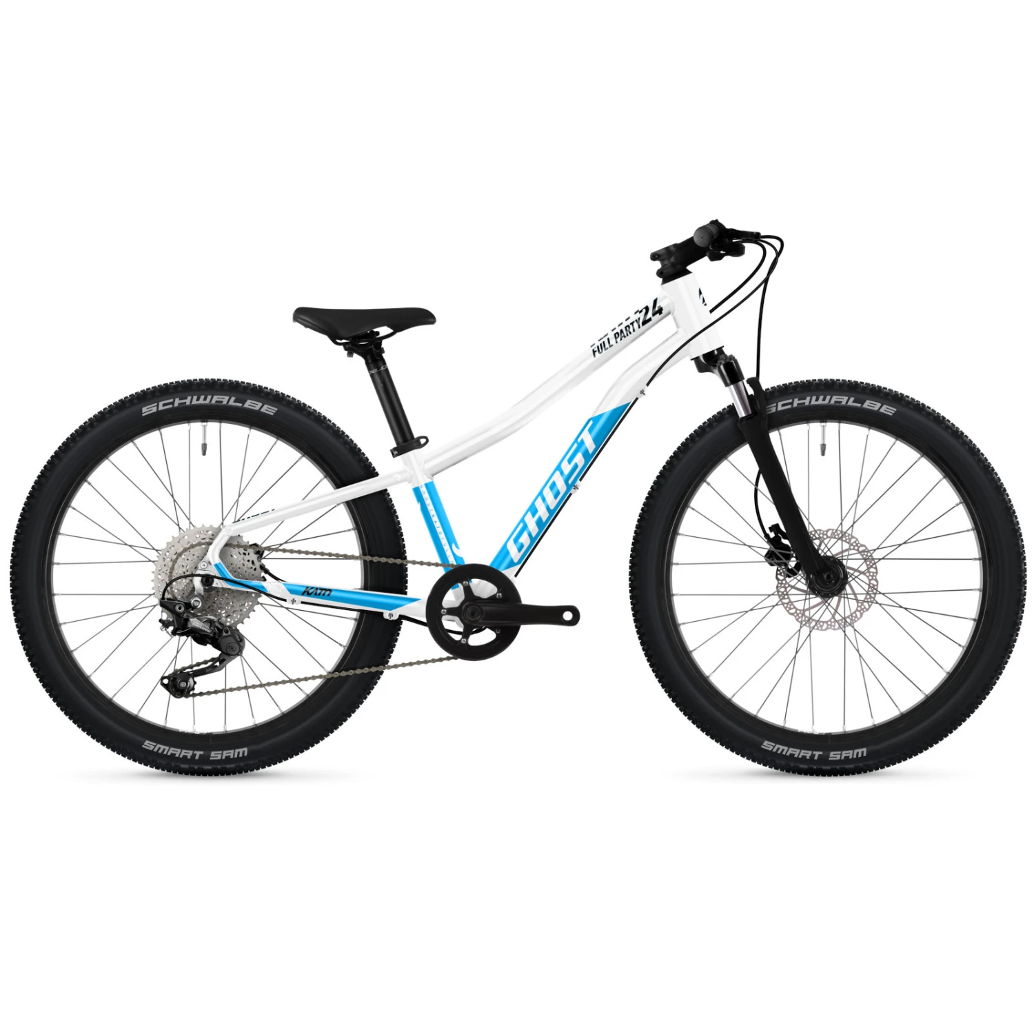 Ghost Kato Full Party - 24" Kids Bike - 2023 - Pearl White / Bright Blue Glossy 1 Ghost Kato Full Party - 24" Kids Bike - 2023 - Pearl White / Bright Blue Glossy