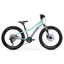 Ghost Lanao Full Party - 20" Kids Bike - 2023 - Light Mint Pearl / Fogbow Purple Glossy