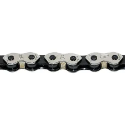 KMC K1 Wide Singlespeed Chain - BMX / Track - Silver/black