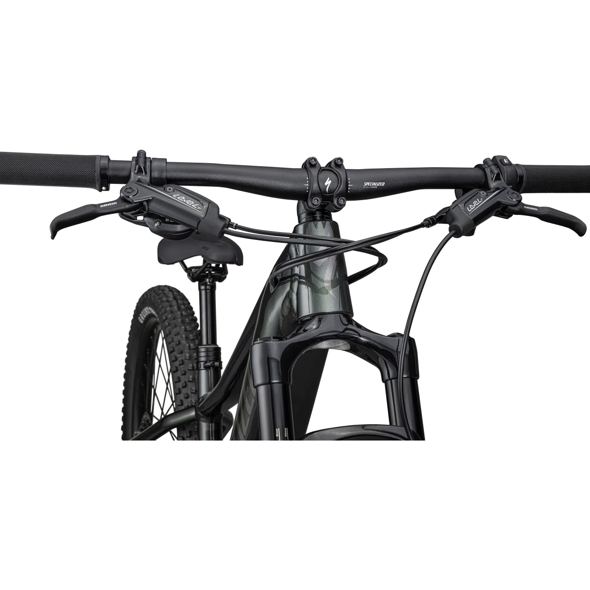 Specialized TURBO LEVO SL - Kids E-Mountainbike - 2023 - Gloss Oak Green Metallic / Limestone / Satin Smoke 5 Specialized TURBO LEVO SL - Kids E-Mountainbike - 2023 - Gloss Oak Green Metallic / Limestone / Satin Smoke - Image 5