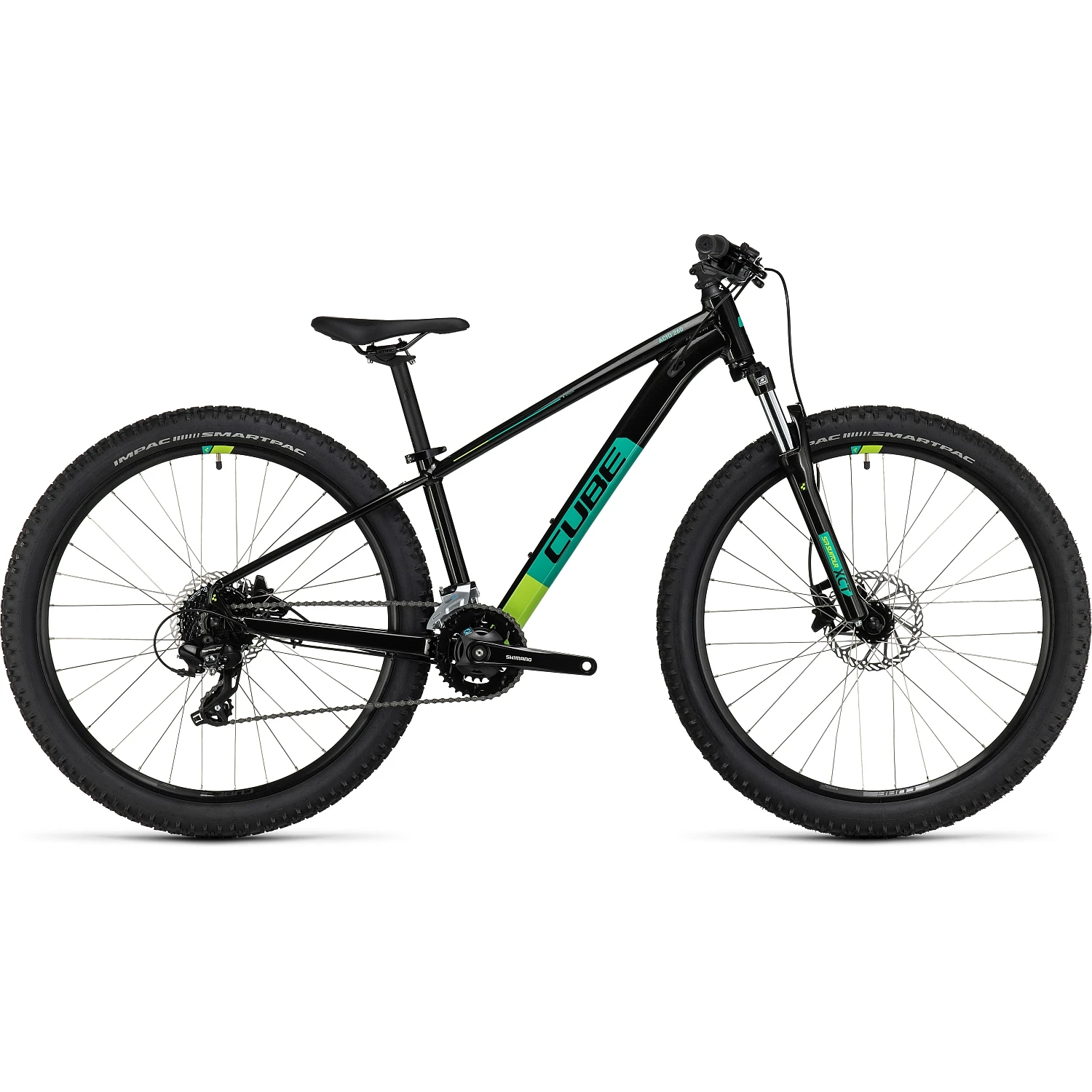 CUBE ACID 260 Disc - 26" Children's Bike - 2023 - Black / Green 1 CUBE ACID 260 Disc - 26" Children's Bike - 2023 - Black / Green