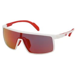 Adidas Prfm Shield SP0057 Sport Sunglasses - White/Other / Contrast Mirror Roviex
