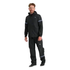 AGU Essential Original Rain Suit Unisex - Set Of Rain Pants And Rain Jacket - Black