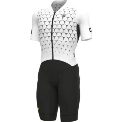 ALE Alé R-EV1 Hive Short Sleeve Skinsuit - White