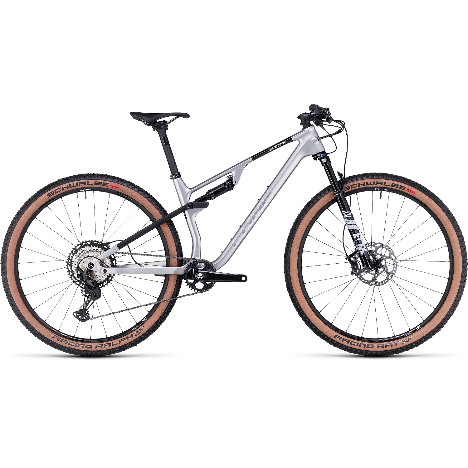 CUBE AMS ZERO99 C:68X Race - 29" Carbon Mountainbike - 2023 - Silver / Black 1 CUBE AMS ZERO99 C:68X Race - 29" Carbon Mountainbike - 2023 - Silver / Black