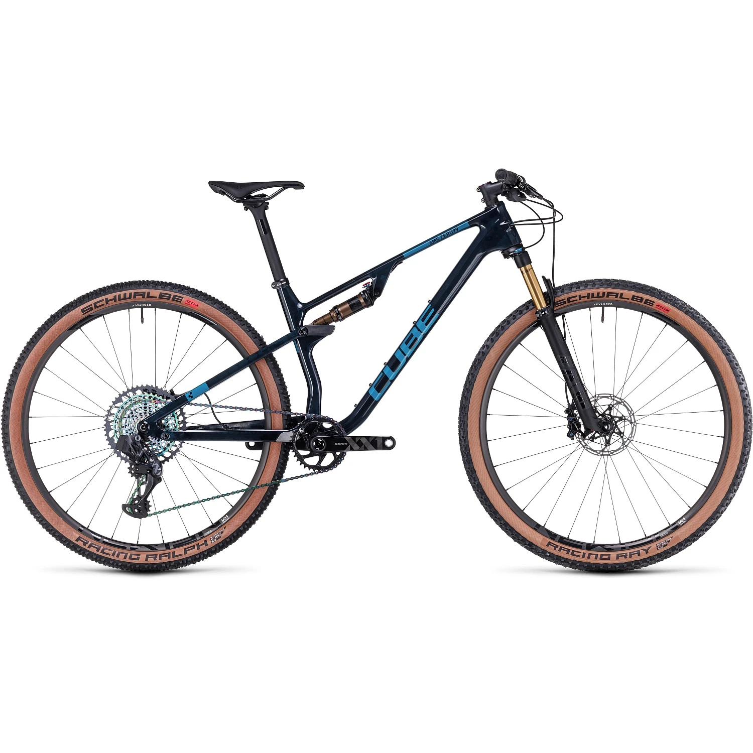 CUBE AMS ZERO99 C:68X SLT - 29" Carbon Mountainbike - 2023 - Liquidblue / Blue 1 CUBE AMS ZERO99 C:68X SLT - 29" Carbon Mountainbike - 2023 - Liquidblue / Blue