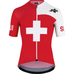 Assos SUISSE FED Short Sleeve Jersey S9 TARGA - National Red