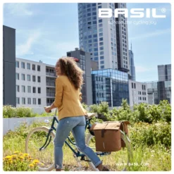 Basil City Double Bag - Grey -Bike Sale Shop basil city fahrrad doppeltasche 28 32 liter camel e 878319