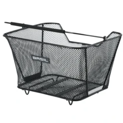 Basil Lesto Rear Bike Basket - Black