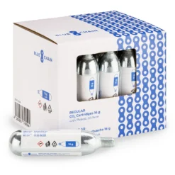BLUECHAIN CO2 Cartridges With Thread - 20x 16g -Bike Sale Shop bluechain co2 cartridges 16g with thread 20 pcs bc6tl 0043 5s 1360375
