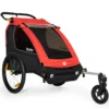 Burley Honey Bee Bike Trailer For 1-2 Kids - Red/black
