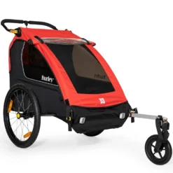 Burley Honey Bee Bike Trailer For 1-2 Kids - Red/black