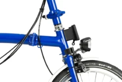 Brompton C Line Explore - 6-Speed - High Bar - Telescopic Seatpost - Dynamo - 16" Folding Bike - 2022 - Picadilly Blue Matt -Bike Sale Shop c line explore 6 speed high bar extended seatpost dynamo picadilly blue matt 6 1214520 1