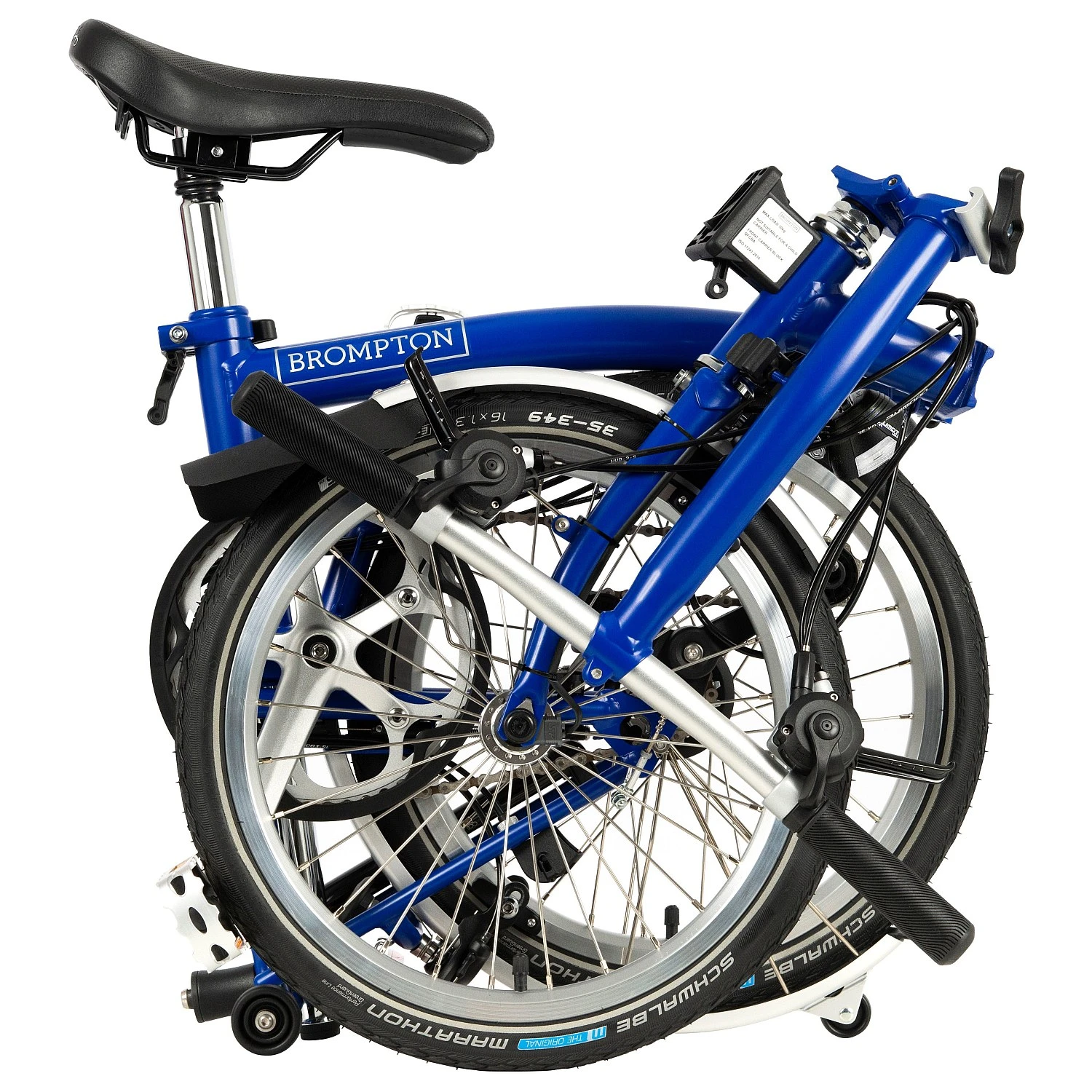 Brompton C Line Explore - 6-Speed - Low Bar - Standard Seatpost - Rear Rack & Dynamo - 16" Folding Bike - 2022 - Picadilly Blue Matt 3 Brompton C Line Explore - 6-Speed - Low Bar - Standard Seatpost - Rear Rack & Dynamo - 16" Folding Bike - 2022 - Picadilly Blue Matt - Image 3